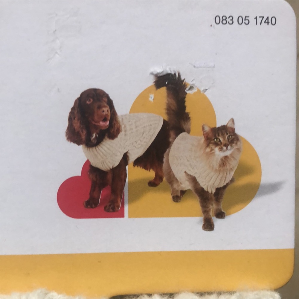 Boots & Barkley Dog or Cat Sweater Pet Apparel Beige Up to 20 lbs Size S Small - Picture 6 of 12